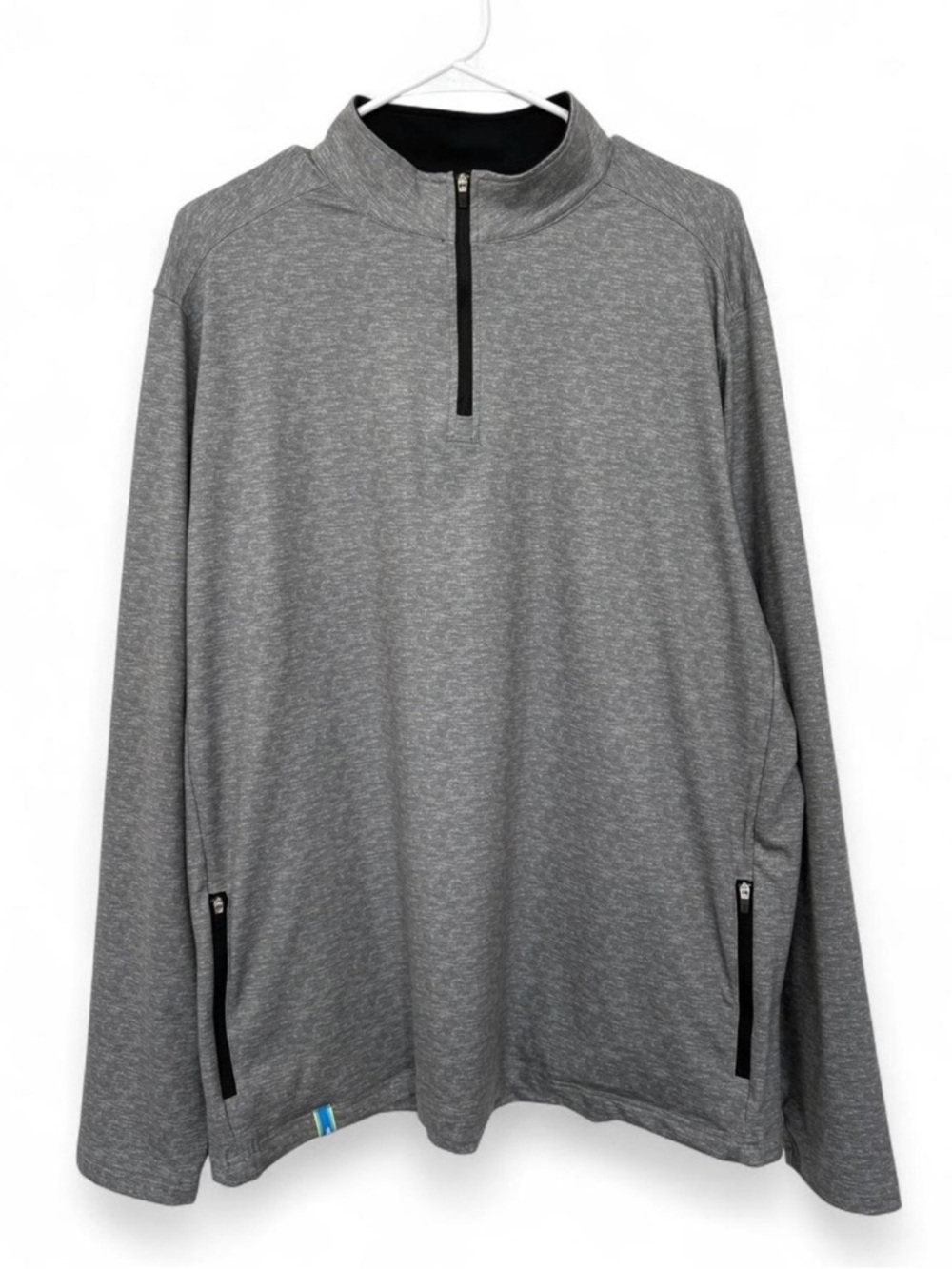 Chubbies Gray‎ Quarter Zip Pullover Long Sleeve XL Pockets Activewear Casual